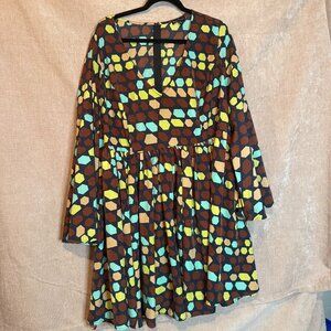 Smak Parlour Geometric Skater Dress 4X